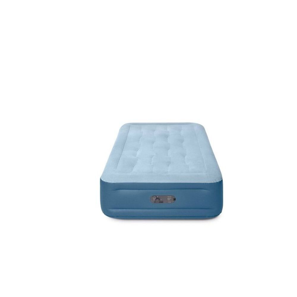 Intex Mid Rise Hexbeam 14" Electric Pump Twin Air Mattress - Dark Blue